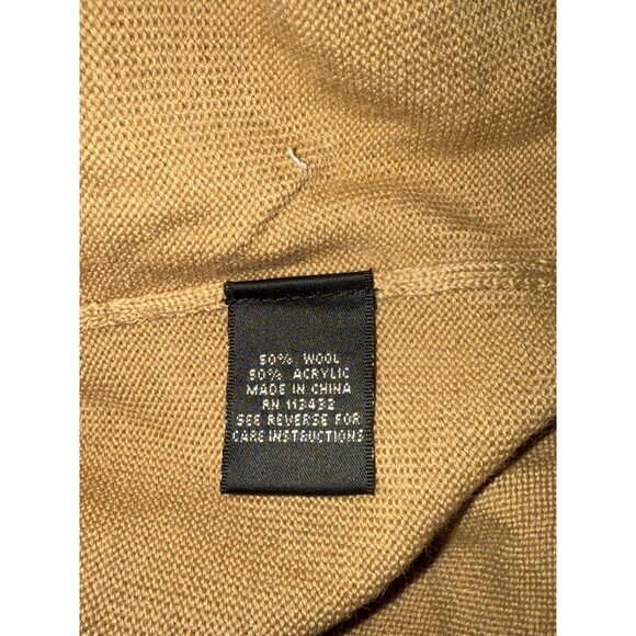 Colette Mordo Womens Beige Ribbed Turtleneck Sweater S FLAW - Picture 8 of 9